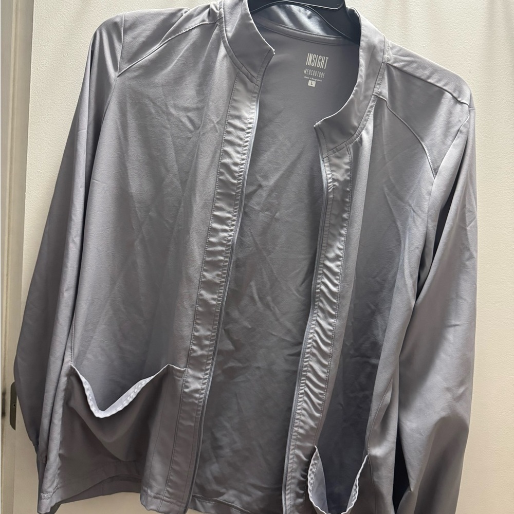 Medcouture Gray Scrub Jacket